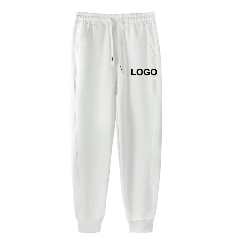 Customized 60% Cotton Sweatpants Men Fashion Personality Printed Relaxed Fit Trousers Womean Casual Elasetic Waist Joggers Pants