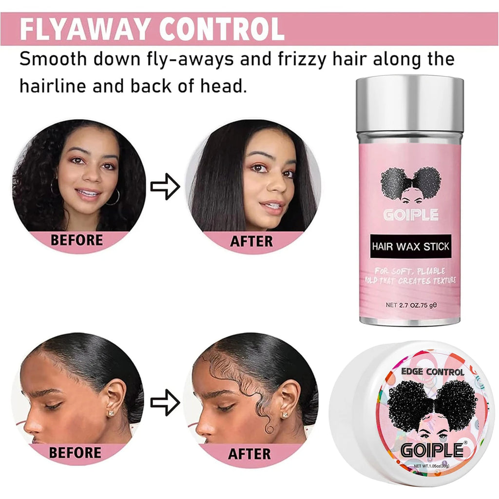 GOIPLE Melting Spray Lace Wig Installation Kit Extra Hold Wig Glue Spray, Waterproof lace glue, Hair Wax stick, Wig Remover