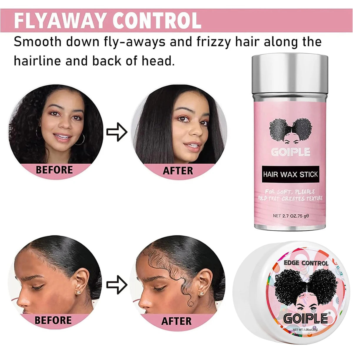 GOIPLE Melting Spray Lace Wig Installation Kit Extra Hold Wig Glue Spray, Waterproof lace glue, Hair Wax stick, Wig Remover