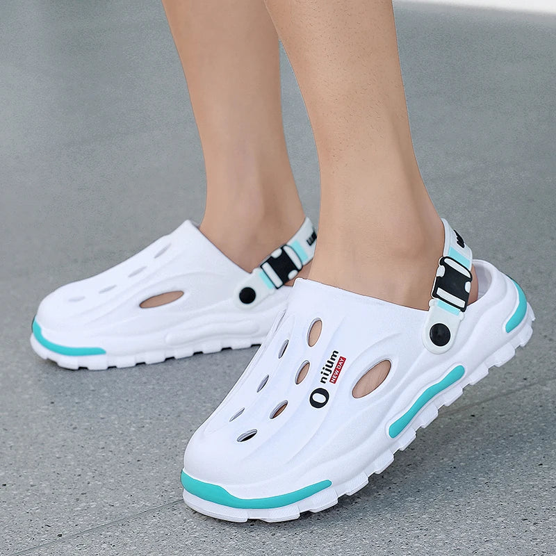 Summer Men's Beach Clogs EVA Soft Slippers Outdoor Sandals Fashion Slides For Men Casual Garden Shoes Male Women Beach Slippers