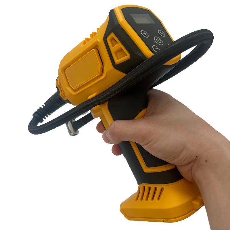 Fit DEWALT Battery Air Compressor Automatic Tire Inflator Cordless Electric Pump with Digital Pressure Gauge for Car Bike