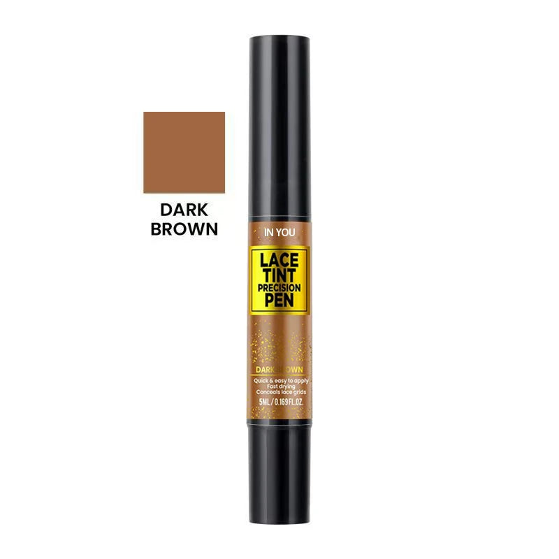 Lace Tint Pen for Wigs Long-Lasting Easy Apply Natural-Looking High Viscosity Hair Tint for All Hair Types a