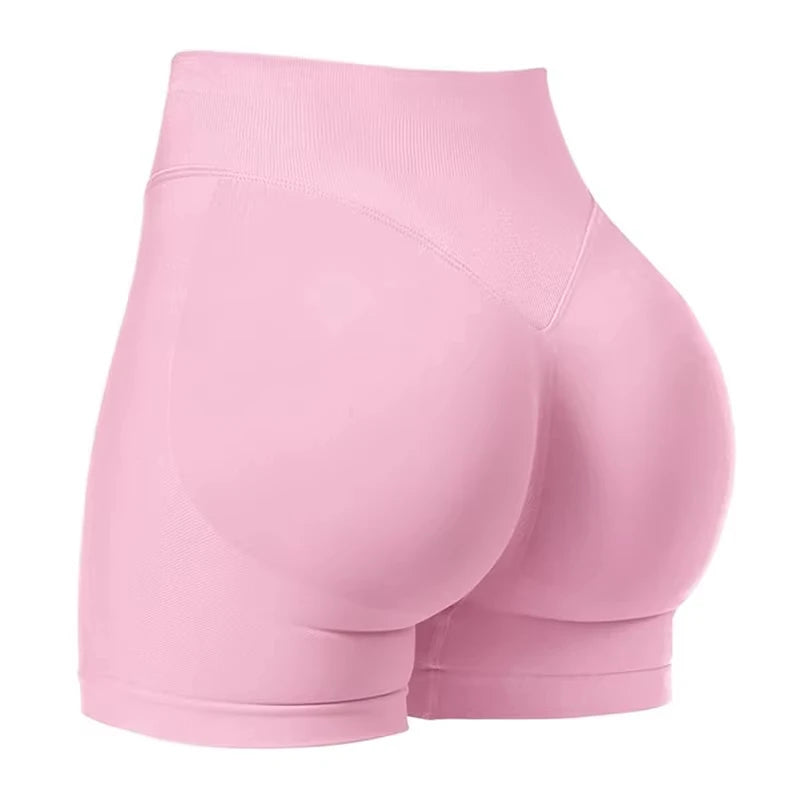 Summer Women Sexy Seamless Fitness Sports Biker Shorts Low Waist Gym Short Workout Scrunch Butt Yoga Leggings