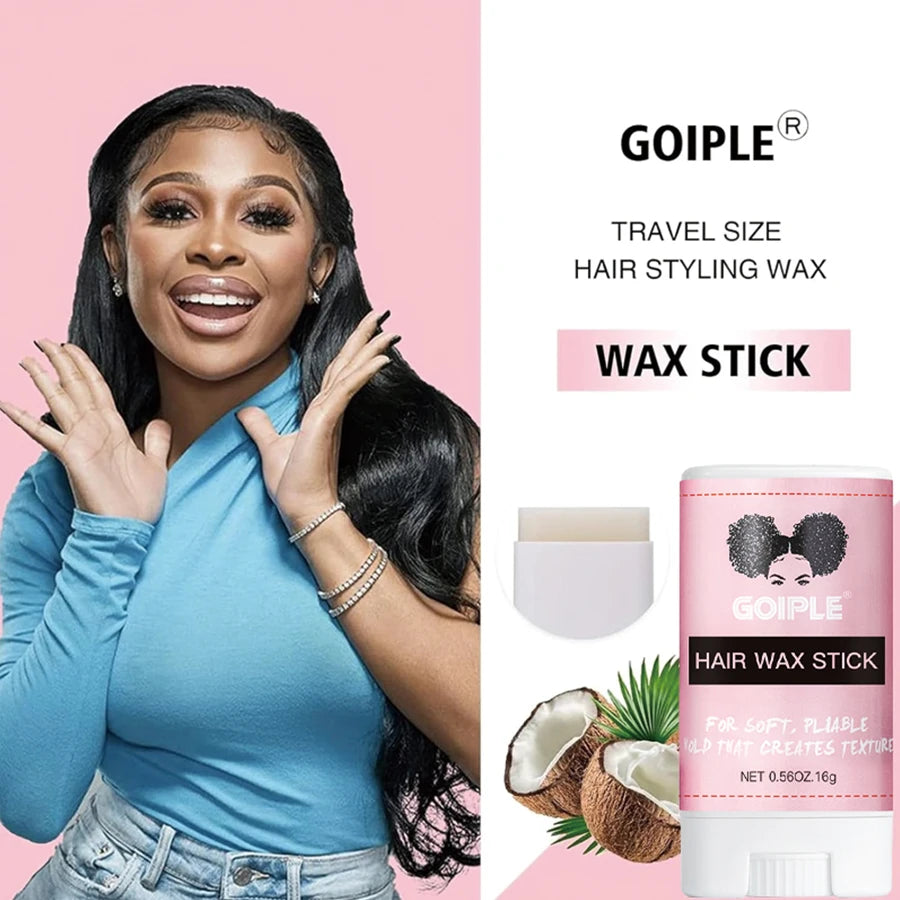 Wig Install & Styling Kit Waterproof Wig Glue Invisible Bonding for Long Lasting with Hair Wax Stick Tame Frizz Neat Edges