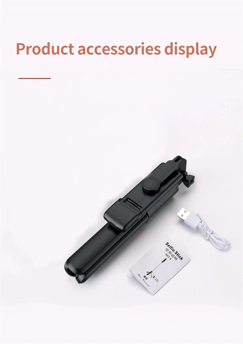 Portable Bluetooth Selfie Stick Retractable Multifunctional Phone HoldeTripod With Selfie light Wireless Remote Shutter stand