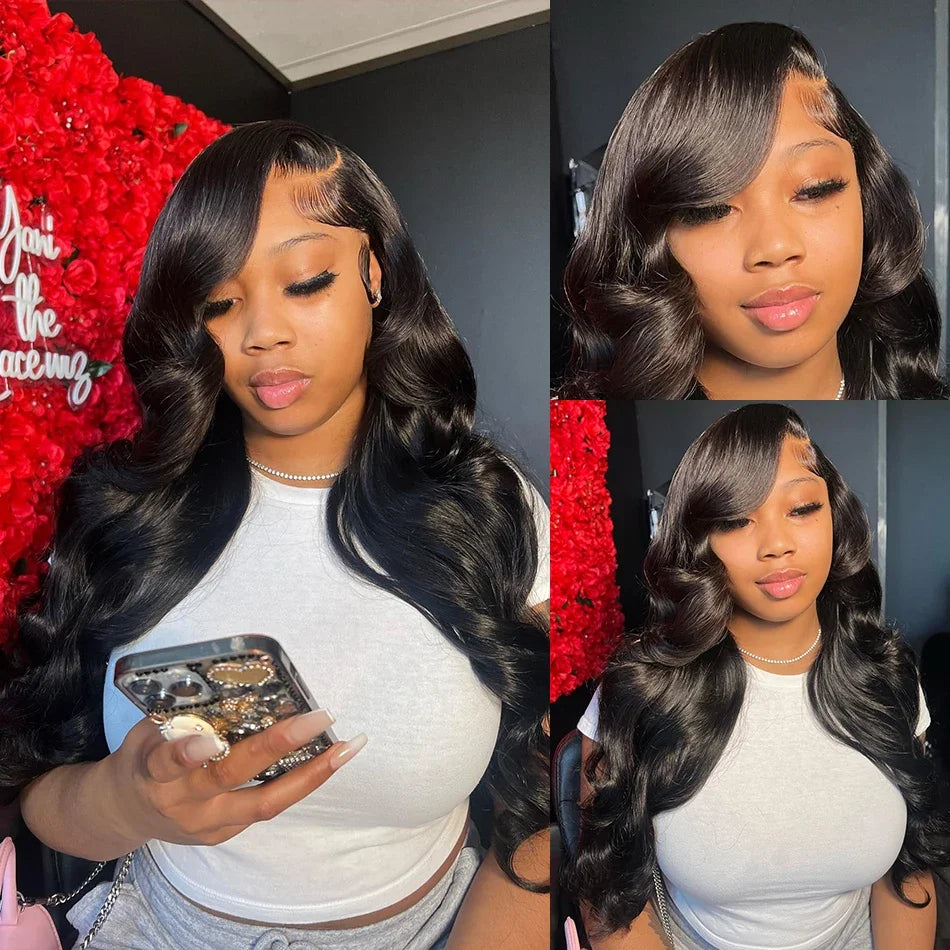HD Transparent 13x4 13x6 Body Wave Lace Front Wig Pre Plucked 360 Lace Frontal Wig