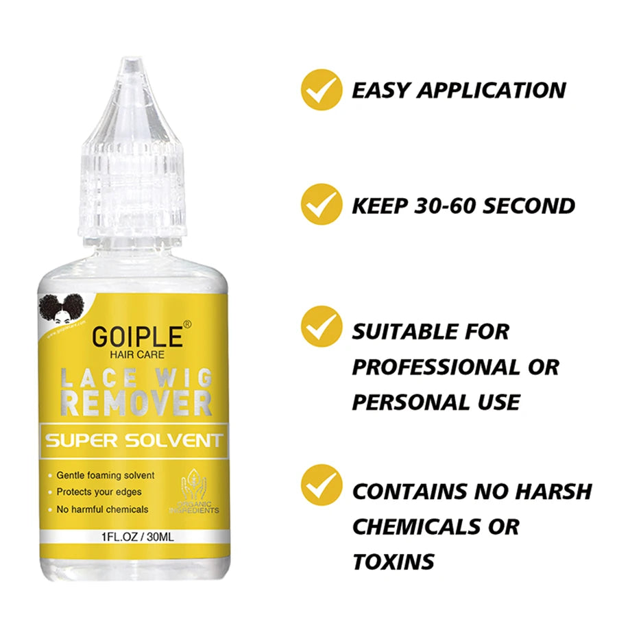 Wig Install & Styling Kit Waterproof Wig Glue Invisible Bonding for Long Lasting with Hair Wax Stick Tame Frizz Neat Edges