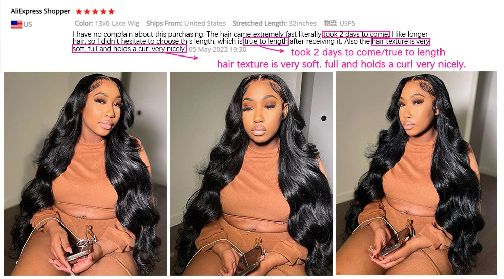 HD Transparent 13x4 13x6 Body Wave Lace Front Wig Pre Plucked 360 Lace Frontal Wig