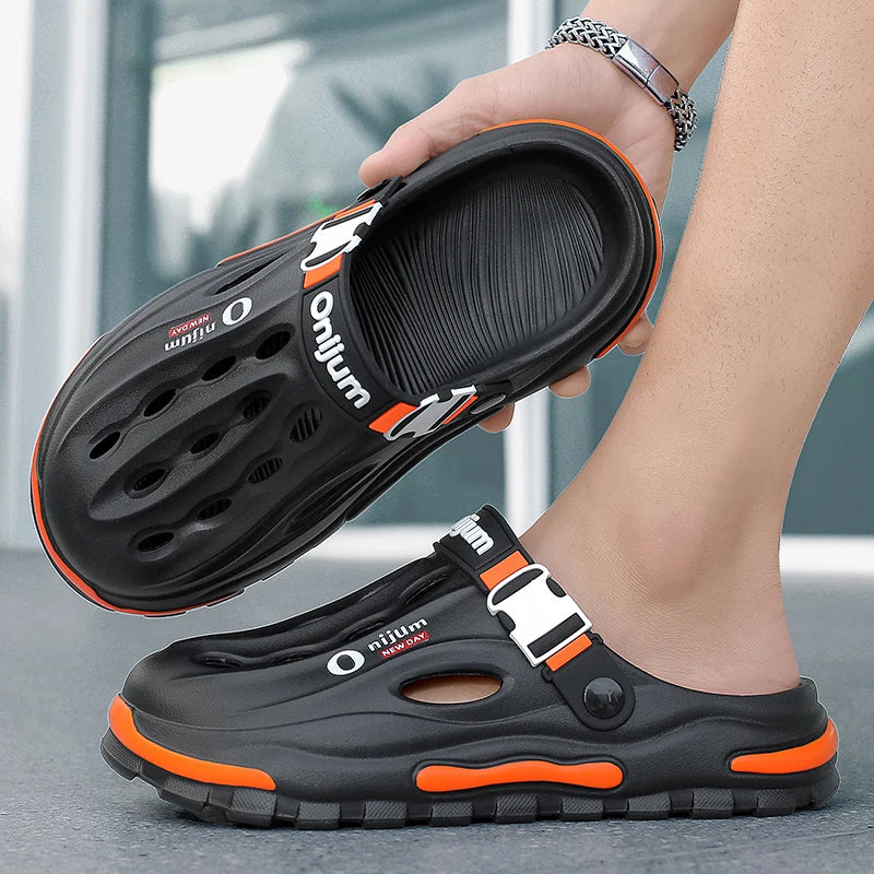 Summer Men's Beach Clogs EVA Soft Slippers Outdoor Sandals Fashion Slides For Men Casual Garden Shoes Male Women Beach Slippers