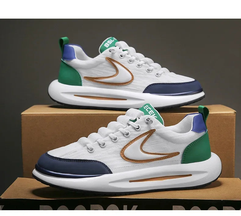 Men's Shoes Summer Breathable Mesh Sports and Leisure Forrest Gump Running Student Versatile Little White Shoes