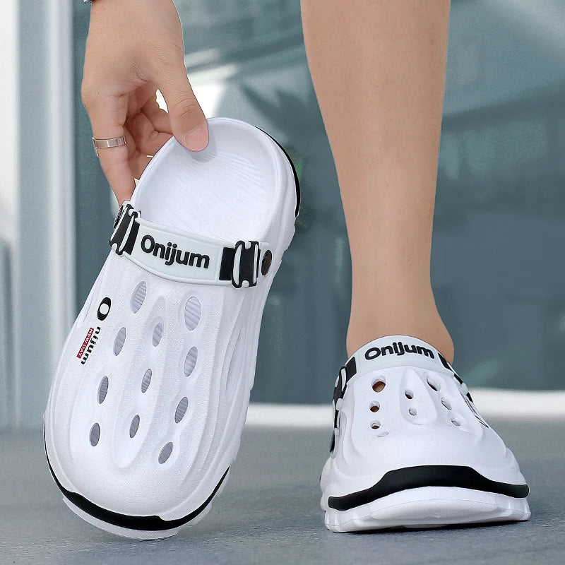 Summer Men's Beach Clogs EVA Soft Slippers Outdoor Sandals Fashion Slides For Men Casual Garden Shoes Male Women Beach Slippers