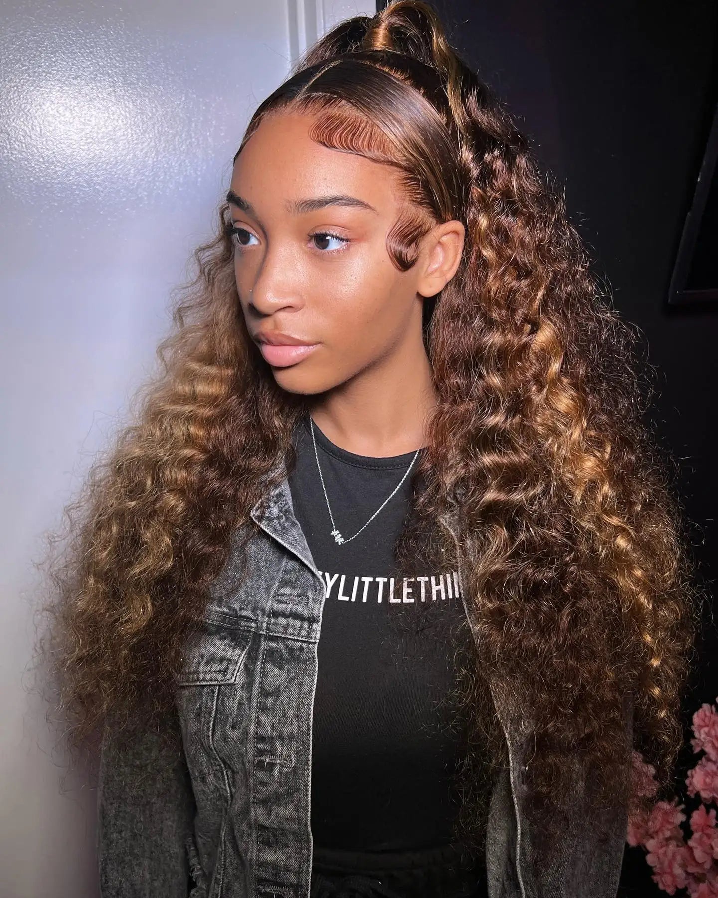 40 42 Inch Curly Highlight Wig Human Hair Colored 13x6 HD Deep Wave Frontal Wig 250% Honey Blond 13x4 Lace Front Wigs For Women