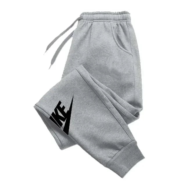 Men's printed pants, autumn and winter men's and women's running pants, sportswear and casual pants, fitness and gym sportswear